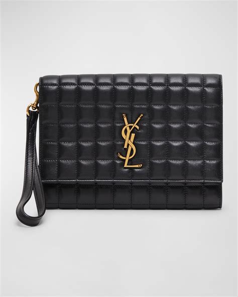 ysl quilted leather pouch|ysl bag sale uk.